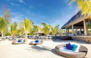 The Heritage Awali Golf  Spa Resort's scenic beach in sensational Mauritius.