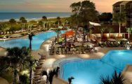 The Omni Hilton Head Oceanfront Resort's scenic main pool in vibrant South Carolina.