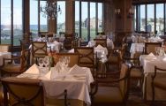 The Old Course Hotel's beautiful restaurant situated in vibrant Scotland.
