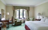 The Marriott Hanbury Manor's scenic double bedroom within magnificent Hertfordshire.