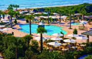 The Kiawah Island Golf Resort's picturesque main pool within stunning South Carolina.