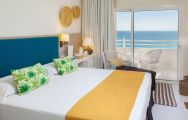 The Corallium Dunamar Hotel's lovely double bed in pleasing Gran Canaria.