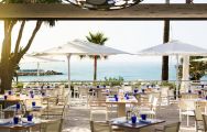 The Hotel Puente Romano's picturesque restaurant in sensational Costa Del Sol.