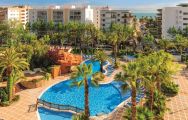 View H10 Salou Princess's picturesque main pool within vibrant Costa Dorada.