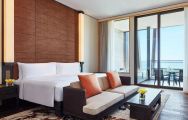 The Grand Hyatt Sanya Haitang Bay Resort and Spa's lovely double bedroom within fantastic China.