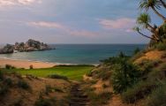 The Dunes at Shenzhou Peninsula's lovely golf course in dramatic China.