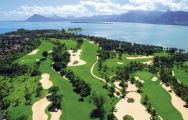 View Paradis Golf Club's lovely golf course within striking Mauritius.