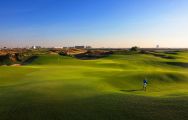 The Yas Links's lovely golf course situated in vibrant Abu Dhabi.