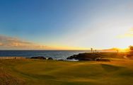 The Amarilla Golf and Country Club's lovely golf course in dramatic Tenerife.