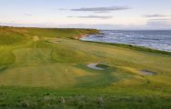 The Crail Golfing Society's picturesque golf course in pleasing Scotland.