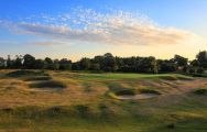 The Knole Park Golf Club's lovely golf course in dramatic Kent.