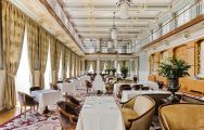 The Vidago Palace Hotel's impressive restaurant situated in breathtaking Porto.