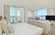 The INNSIDE Calvia Beach's breathtaking sea view double bedroom in pleasing Mallorca.