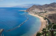 Sunny beach on Tenerife island