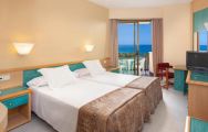 The Sol Tenerife's impressive sea view double bedroom situated in striking Tenerife.