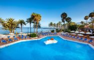 The Sol Tenerife's beautiful main pool in sensational Tenerife.