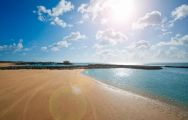 The Elba Sara Beach  Golf Resort's picturesque beach situated in stunning Fuerteventura.
