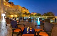 View Elba Sara Beach  Golf Resort's relaxing outdoor seating situated in fantastic Fuerteventura.
