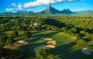 The Tamarina Golf Club's lovely golf course in gorgeous Mauritius.