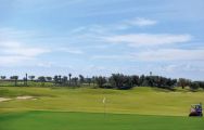 View Royal Golf Marrakech's lovely golf course within dramatic Morocco.