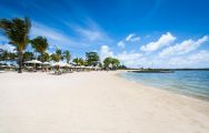 The Anahita Golf  Spa Resort's picturesque beach situated in impressive Mauritius.