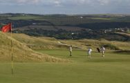 Perranporth golf course in North Cornwall in top 100 links courses in England