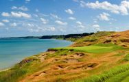 View Whistling Straits Golf Course's impressive golf course situated in dazzling Wisconsin.
