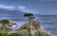 View Pebble Beach Golf Links's impressive golf course situated in incredible California.