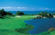 View Pelican Hill Golf Club's lovely golf course within striking California.