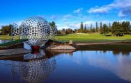 the golf ball sculpture