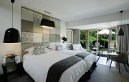 The Vineyard Hotel's lovely twin room within fantastic South Africa.