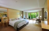 The Vineyard Hotel's scenic Garden View twin room within magnificent South Africa.