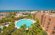 View Sao Rafael Suites Hotel's picturesque main pool within striking Algarve.