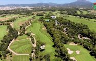 The El Prat Golf Club's beautiful golf course situated in marvelous Costa Brava.