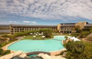 The Arabella Hotel  Spa's impressive outdoor pool near to Cape Town South Africa