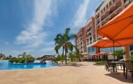 The Hotel Bonalba Alicante's scenic outdoor seating within sensational Costa Blanca.