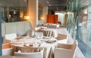View DoubleTree by Hilton La Mola Hotel's impressive restaurant situated in dazzling Costa Brava.