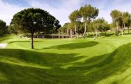 a lake behind the 12th green at las ramblas golf club