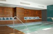 The Atenea Port Hotel's impressive spa indoor pool within impressive Costa Brava.