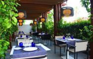 View Atenea Port Hotel's picturesque restaurant within striking Costa Brava.