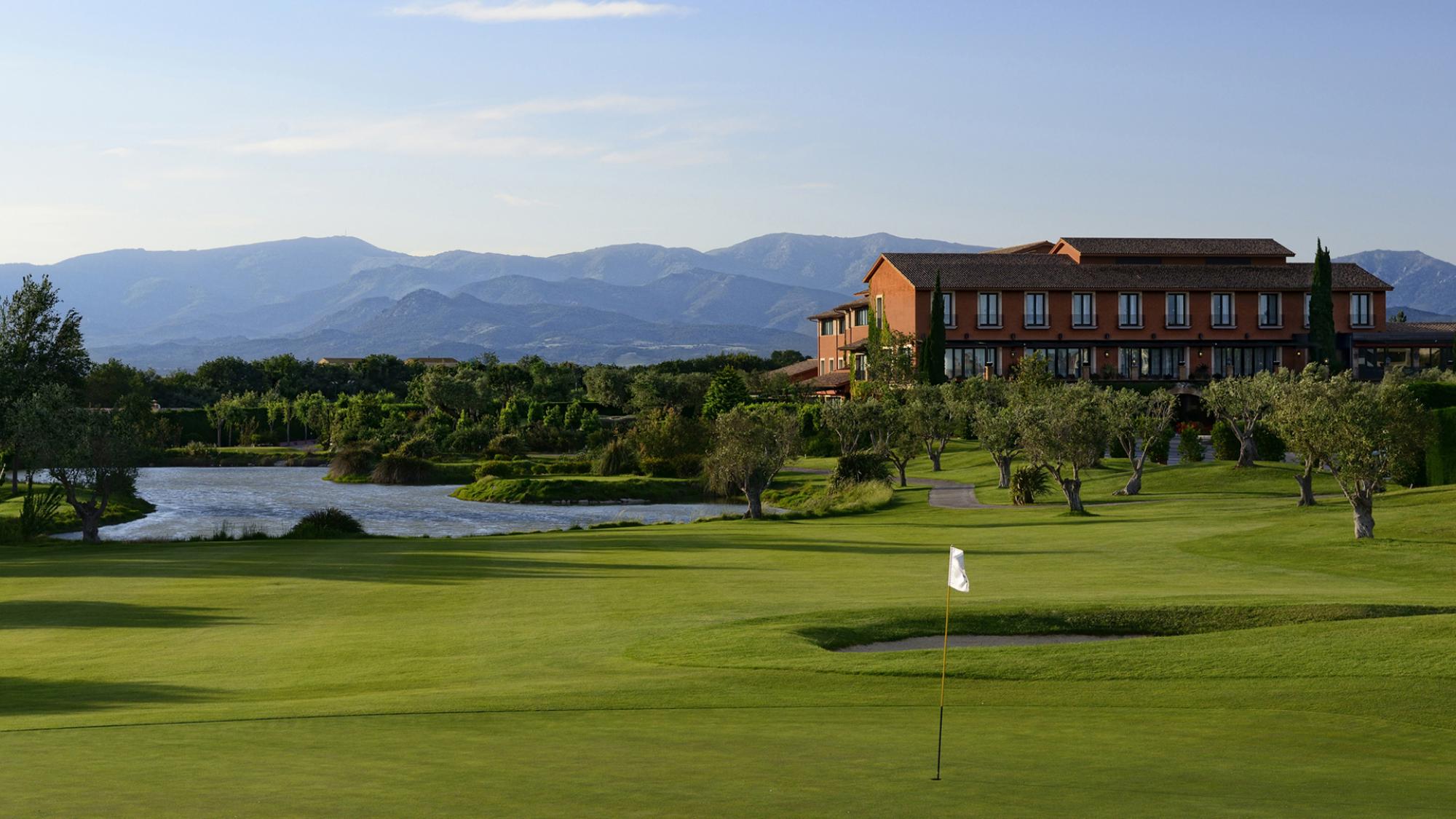 The Hotel Peralada Wine Spa  Golf Resort's scenic golf course in vibrant Costa Brava.