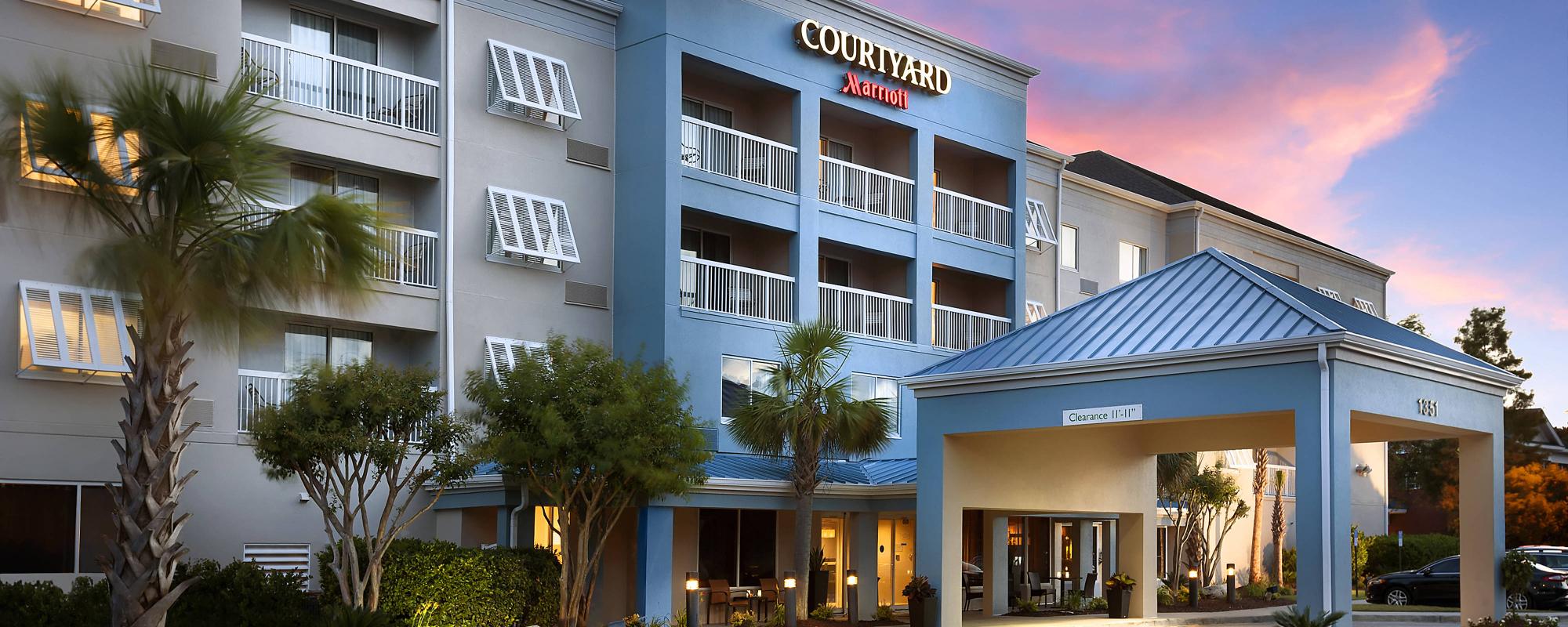 The Courtyard Myrtle Beach Broadway's picturesque entrance in sensational South Carolina.