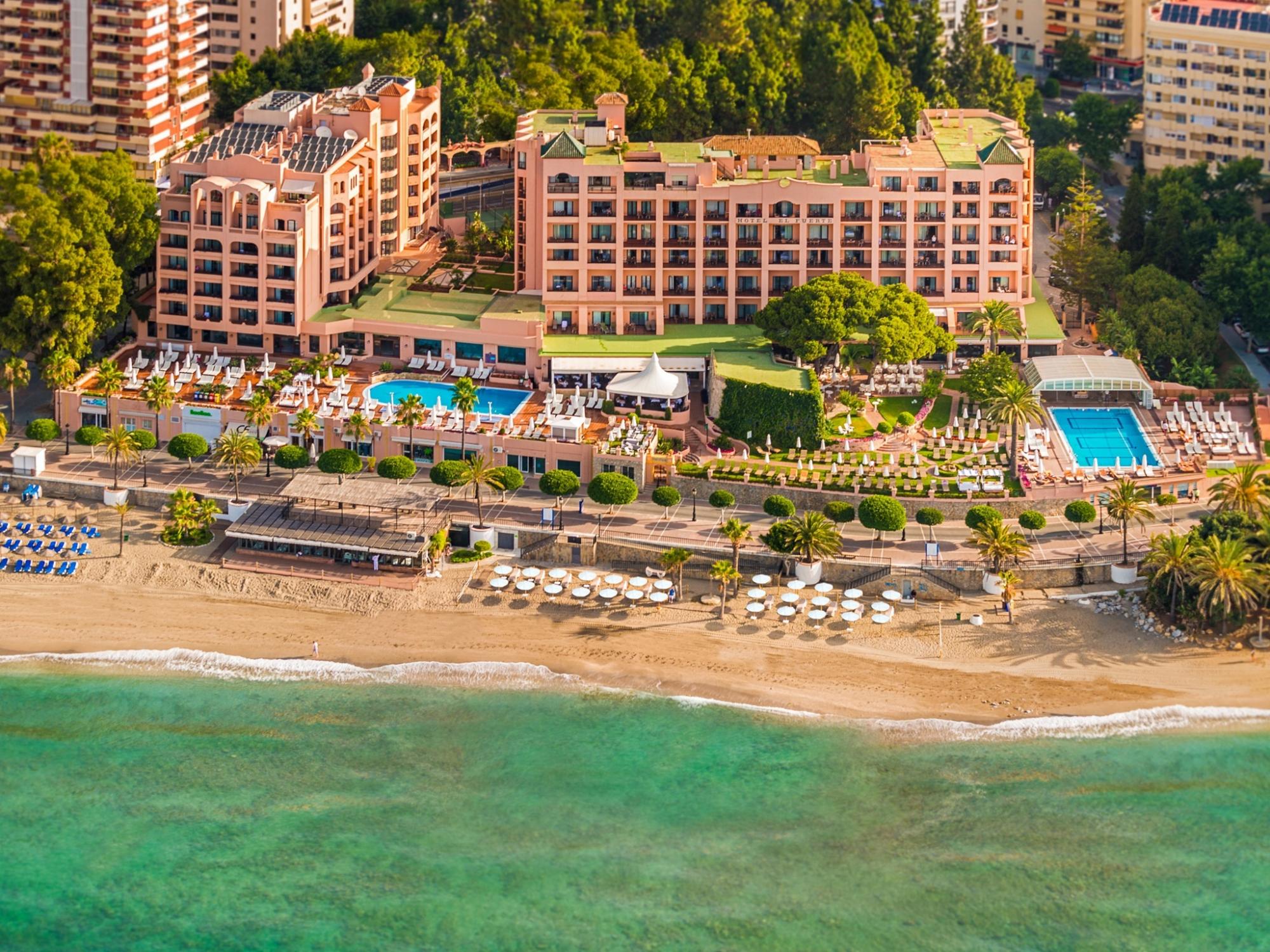 View Hotel Fuerte Marbella's picturesque beach within dazzling Costa Del Sol.