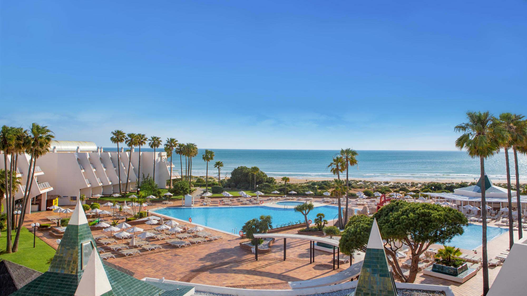 View Iberostar Royal Andalus's scenic main pool within amazing Costa de la Luz.