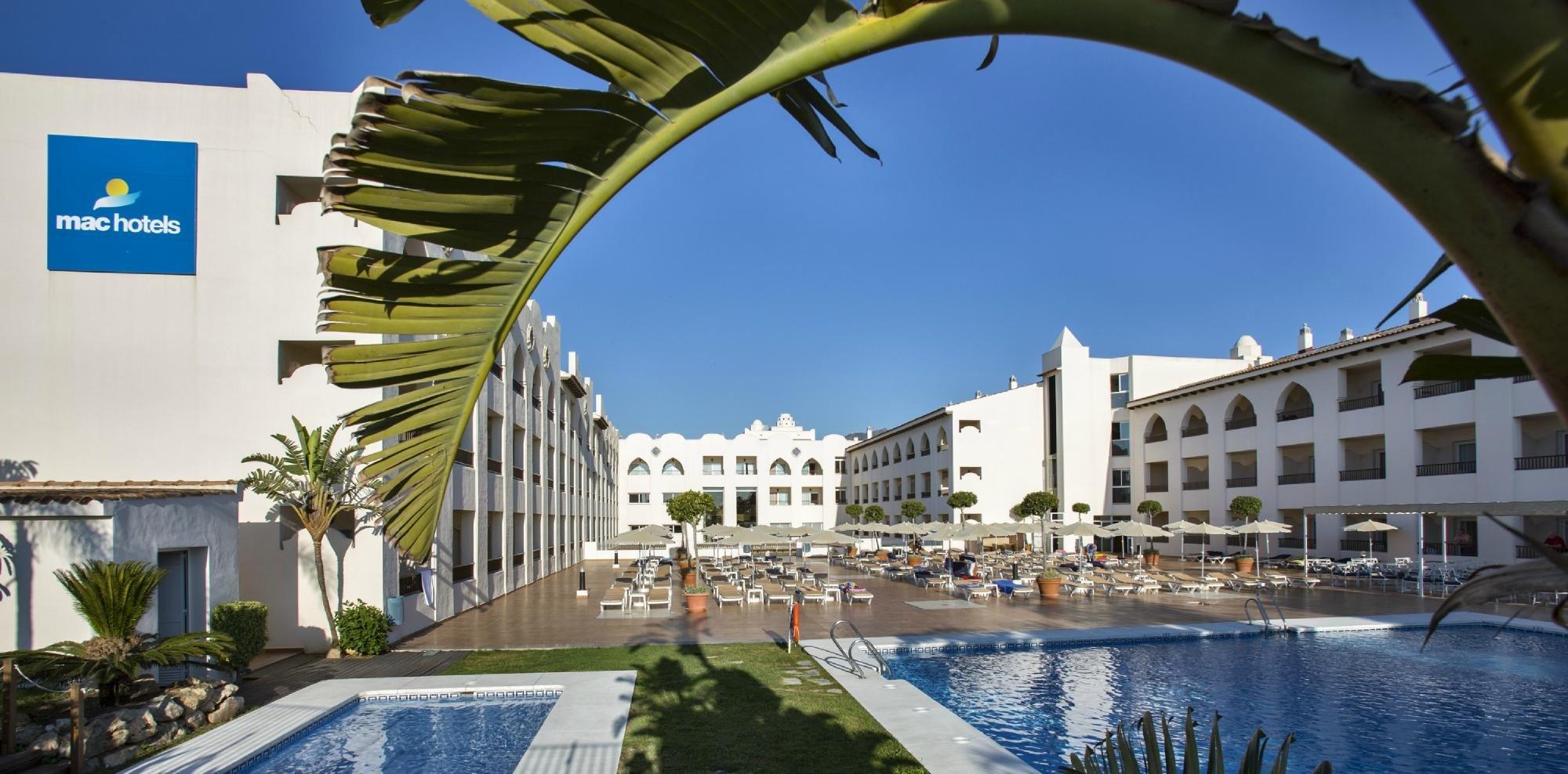 The MAC Hotel Puerto Marina's lovely outdoor pool within fantastic Costa Del Sol.