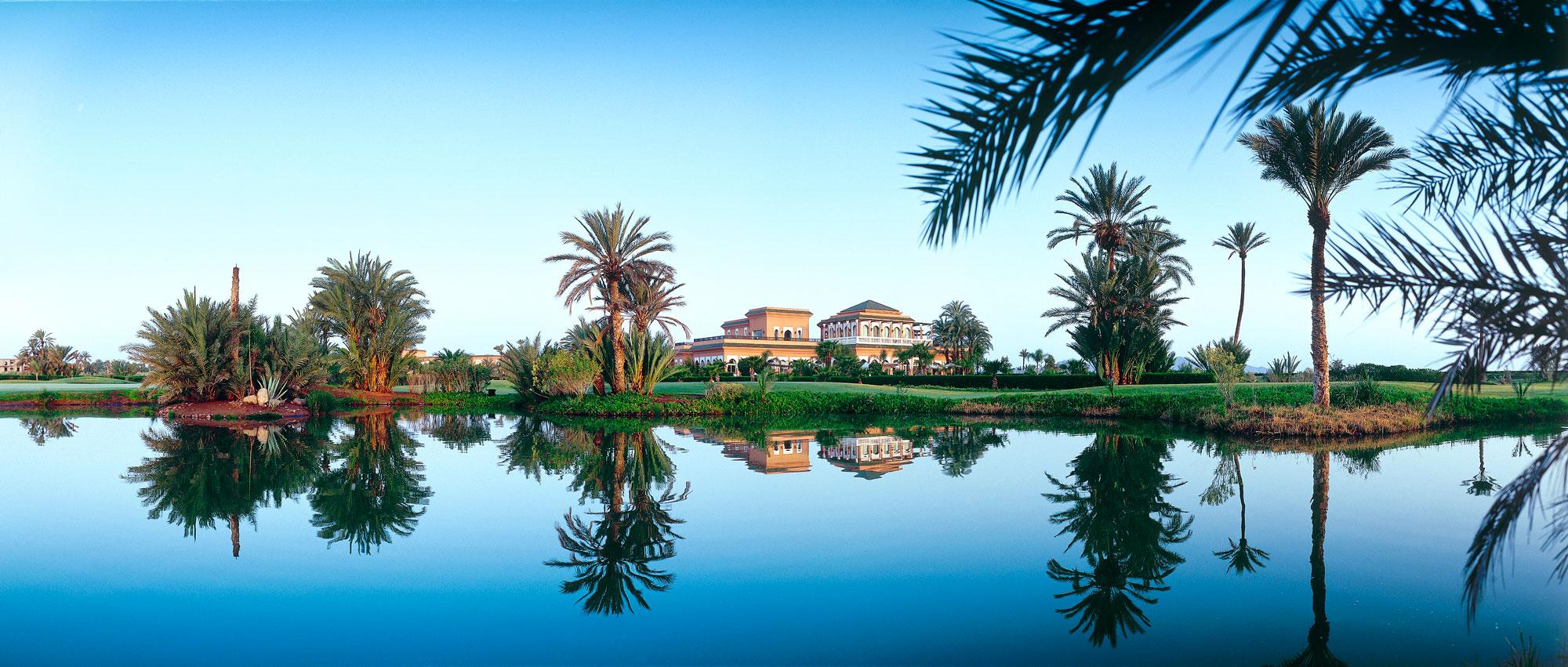 The Palmeraie Palace's scenic hotel in gorgeous Morocco.