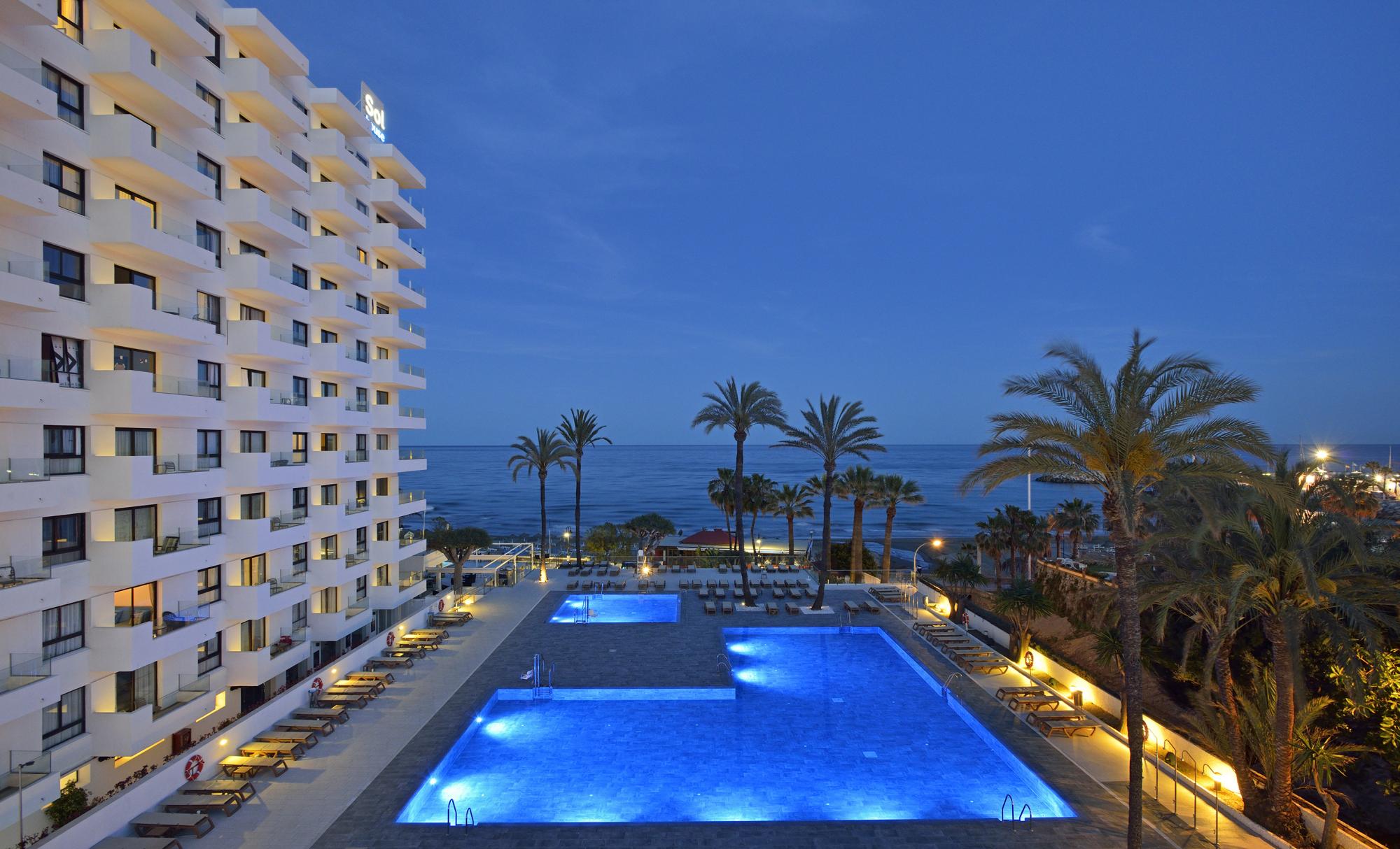 View Sol House Aloha Hotel's scenic main pool in sensational Costa Del Sol.