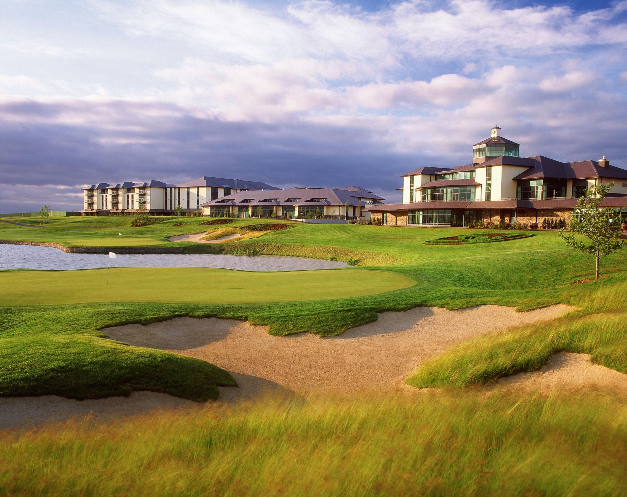 The Heritage Golf Resort's impressive hotel situated in amazing Southern Ireland.
