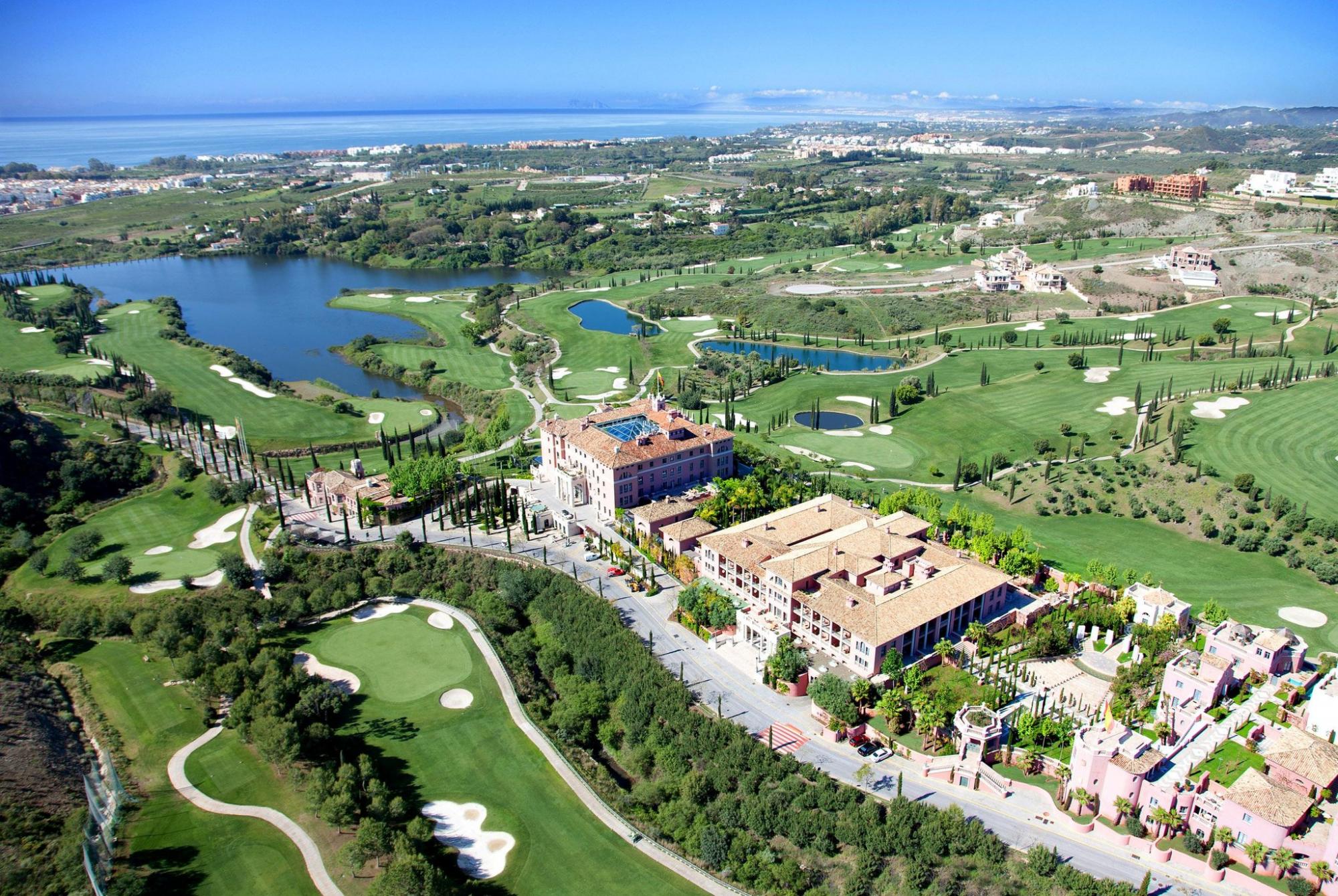 View Villa Padierna Palace Hotel's beautiful ariel view within stunning Costa Del Sol.