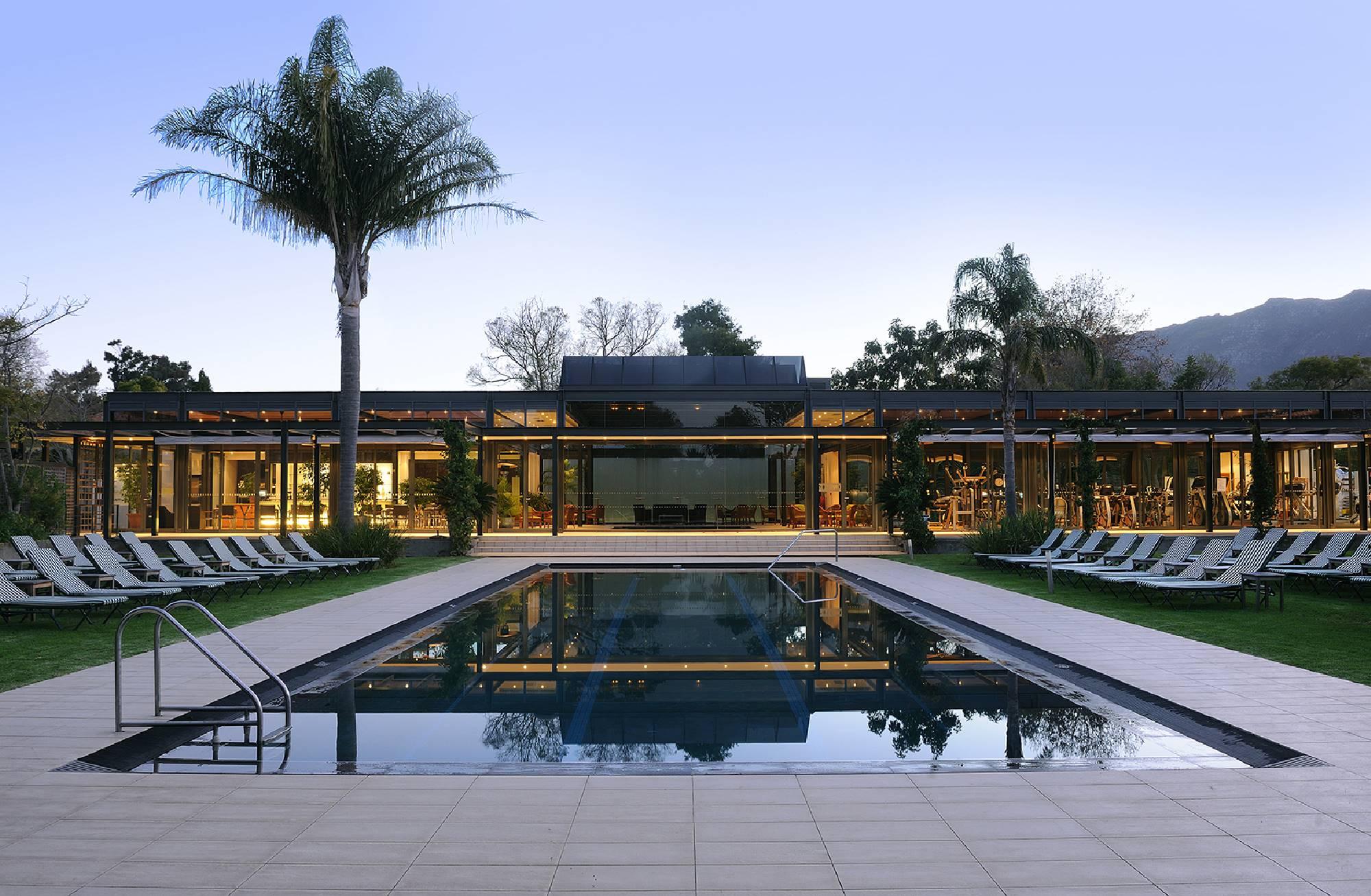 The Vineyard Hotel's lovely main pool within stunning South Africa.